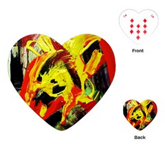 Fish And Bread1/1 Playing Cards (heart)  by bestdesignintheworld