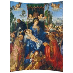 Feast Of The Rosary - Albrecht Dürer Back Support Cushion by Valentinaart