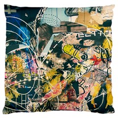 Abstract Art Berlin Large Flano Cushion Case (one Side) by Modern2018