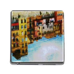 Architecture Art Blue Memory Card Reader (square) by Modern2018