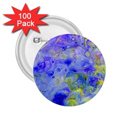Abstract Blue Texture Pattern 2 25  Buttons (100 Pack)  by Simbadda