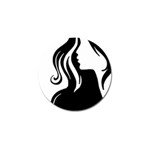 Long Haired Sexy Woman  Golf Ball Marker Front