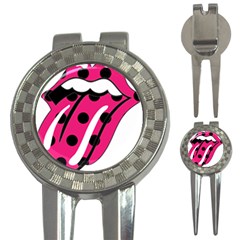Pink Tongue 3-in-1 Golf Divots by StarvingArtisan