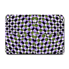 Hypnotic Geometric Pattern Small Doormat  by dflcprints