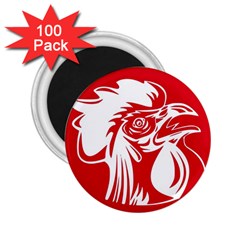 Cock Logo Emblem Symbol France 2 25  Magnets (100 Pack)  by Simbadda