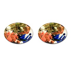 Pagoda And Calligraphy Cufflinks (oval) by bestdesignintheworld