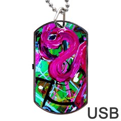 Flamingo   Child Of Dawn 2 Dog Tag Usb Flash (one Side) by bestdesignintheworld
