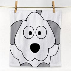 Animal Cartoon Colour Dog Face Towel by Nexatart