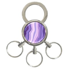 Marbled Ultra Violet 3-ring Key Chains by NouveauDesign