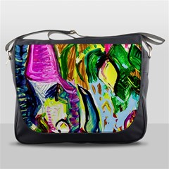 Lilac And Lillies 2 Messenger Bags by bestdesignintheworld