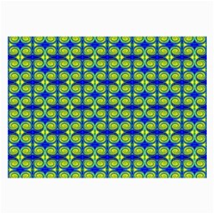 Blue Yellow Green Swirl Pattern Large Glasses Cloth by BrightVibesDesign