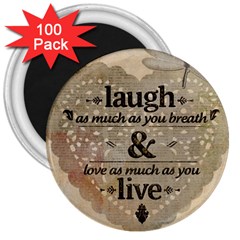Motivational Calligraphy Grunge 3  Magnets (100 Pack) by Sapixe