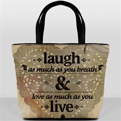 Motivational Calligraphy Grunge Bucket Bags by Sapixe
