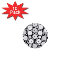 Gears Tree Structure Networks 1  Mini Buttons (10 Pack)  by Sapixe