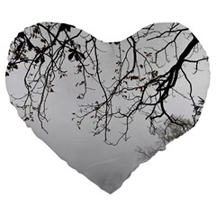 Tree Nature Landscape Large 19  Premium Heart Shape Cushions by Sapixe