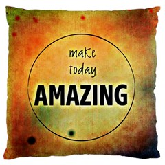 Beautiful Day Cheerful Munter Large Flano Cushion Case (two Sides) by Sapixe