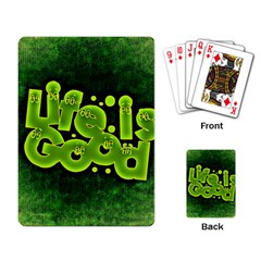 Motivation Live Courage Enjoy Life Playing Card by Sapixe