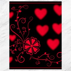 Background Hearts Ornament Romantic Canvas 18  X 24   by Sapixe