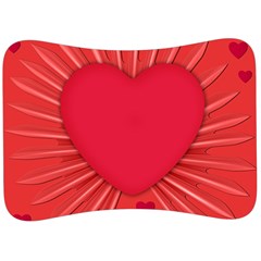 Background Texture Heart Love Velour Seat Head Rest Cushion by Sapixe