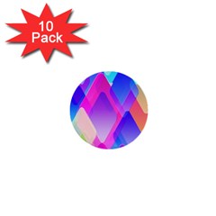 Squares Color Squares Background 1  Mini Buttons (10 Pack)  by Sapixe