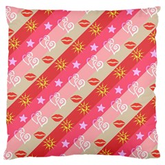 Background Desktop Pink Sun Stars Standard Flano Cushion Case (one Side) by Sapixe