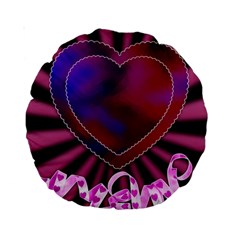 Background Texture Reason Heart Standard 15  Premium Round Cushions by Sapixe