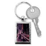 Texture Abstract Background City Key Chains (Rectangle)  Front