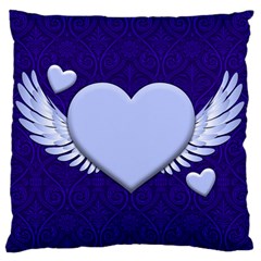 Background Texture Heart Wings Standard Flano Cushion Case (one Side) by Sapixe