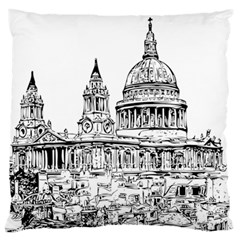 Line Art Architecture Church Standard Flano Cushion Case (one Side) by Sapixe