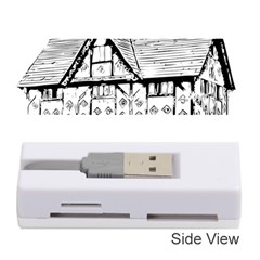 Line Art Architecture Vintage Old Memory Card Reader (stick)  by Sapixe