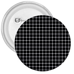 Black And White Optical Illusion Dots And Lines 3  Buttons by PodArtist