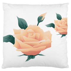 Rose Flower Nature Floral Summer Standard Flano Cushion Case (one Side) by Sapixe
