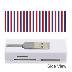 Usa Flag Red White And Flag Blue Wide Stripes Memory Card Reader (stick)  by PodArtist