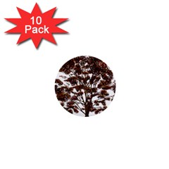 Tree Vector Ornament Color 1  Mini Buttons (10 Pack)  by Sapixe