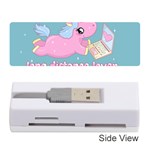 Long distance lover - Cute Unicorn Memory Card Reader (Stick)  Front