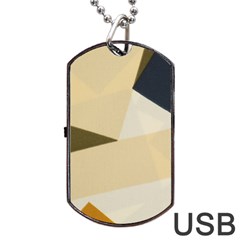 Fabric Textile Texture Abstract Dog Tag Usb Flash (one Side) by Sapixe