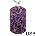 Fabric Textile Texture Macro Photo Dog Tag USB Flash (Two Sides) Front