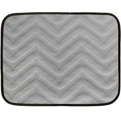 White Fabric Pattern Textile Fleece Blanket (mini) by Sapixe
