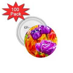 Tulip Flowers 1 75  Buttons (100 Pack)  by FunnyCow