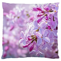 Pink Lilac Flowers Large Cushion Case (two Sides) by FunnyCow