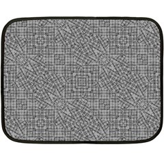 Linear Intricate Geometric Pattern Fleece Blanket (mini) by dflcprints