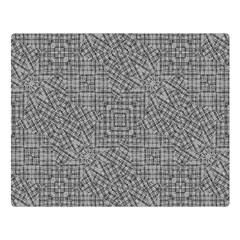 Linear Intricate Geometric Pattern Double Sided Flano Blanket (large)  by dflcprints