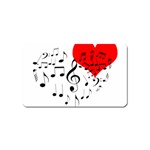 Singing Heart Magnet (Name Card) Front