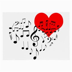 Singing Heart Large Glasses Cloth (2-side) by FunnyCow