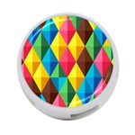 Background Colorful Abstract 4-Port USB Hub (One Side) Front