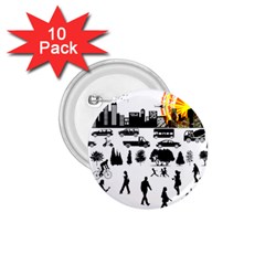 Good Morning, City 1 75  Buttons (10 Pack) by FunnyCow