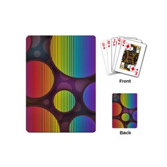 Background Colorful Abstract Circle Playing Cards (mini)  by Nexatart