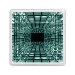 Abstract Perspective Background Memory Card Reader (square)  by Nexatart