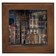Architecture City Home Window Framed Tiles by Nexatart