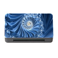 Blue Fractal Abstract Spiral Memory Card Reader With Cf by Nexatart